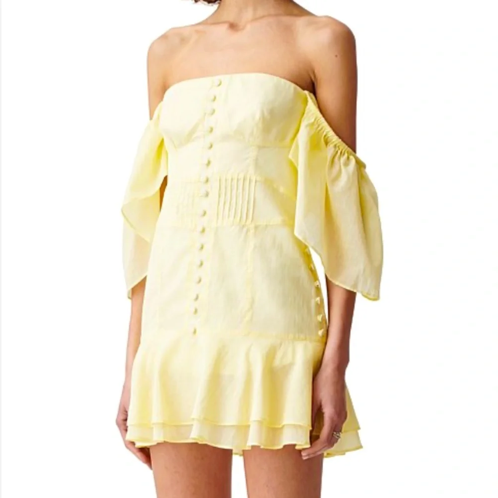 Josiln Frances Cotton dress in solar yellow BnWT size 12 - Picture 1 of 12